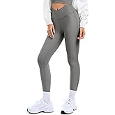 Cross Waist Leggings for Women,Butt Lifting Yoga Leggings with High Waisted Tummy Control