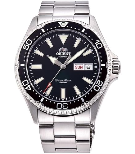 ORIENT Automatic 裏スケ 青針 ローマインデックス 稼動 Amazon.com: Orient Men's Kamasu Automatic Diving Watch with