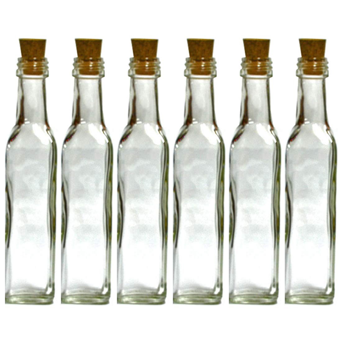 Buy GIFTBASH Premium Square Shape Glass Bottle with Metal Cap & Wooden