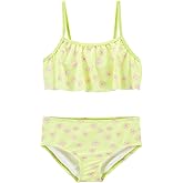 Carter's Girls' 2-Piece Swimwear Set (as1, Age, 8_Years, Lime/Floral)