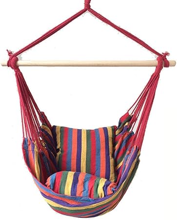 Nfudishpu Hängender Baumwoll-Leinen-Liegestuhl, Hängematten