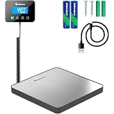 Parcel Scales 200kg, Digital Postal Scale with Hold and Tare Function | Weighs Items Up to 440 Pounds Using Precise Accuracy, Powered by USB-C Cable or Batteries