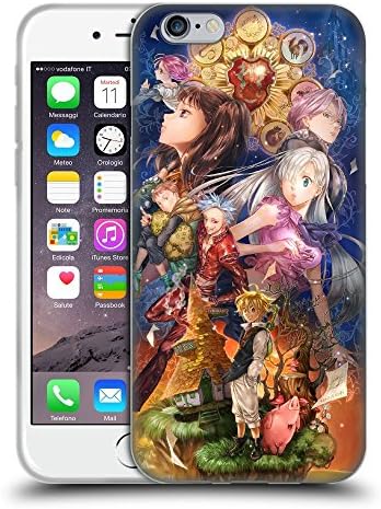 GOODNISHA for iPhone SE iphone 5S case cover Clear Back Case The Seven Deadly Sins