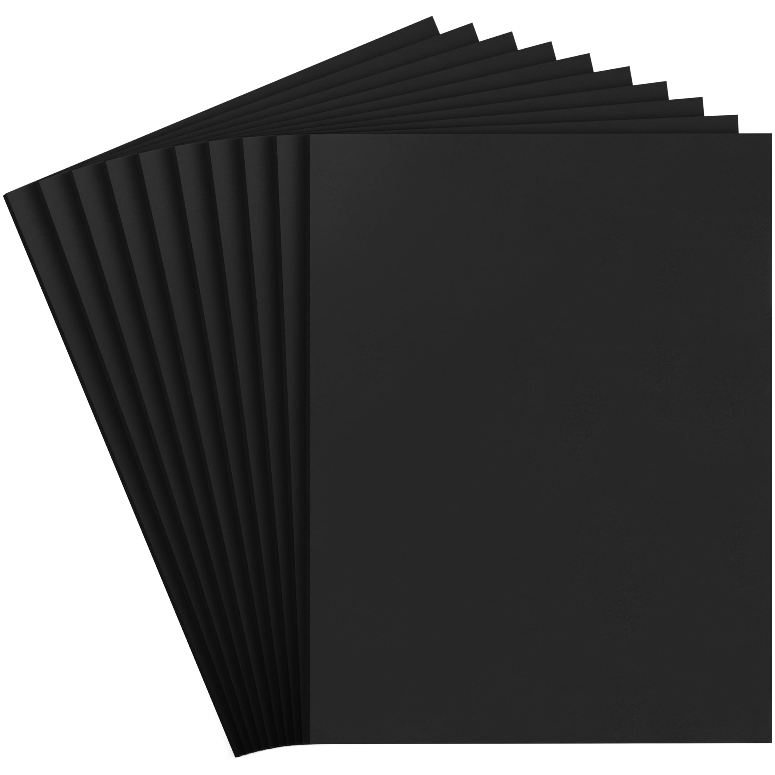 Belle Vous A4 Black EVA Foam Cut (Pack of 10) - L30 x W23 cm - 6 mm Thick Foam Pads for Cosplay, Halloween, Paper Scrapbooking, DIY Arts and Crafts Projects