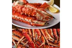 AllFresh Red Fjord King Crab Legs from the Bering Sea | Large | 1lb by All Fresh Seafood