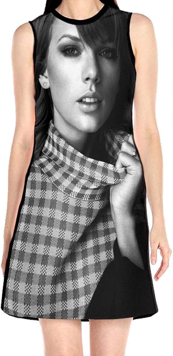 Amazon Co Jp 最新の人気レディーススカート ノースリーブワンピース テイラースウィフトtaylor Swift ガールズ レディーズ 夏のさわやかなドレス 仕事 仕事 旅行 ショッピング 服 ファッション小物