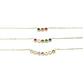 925 Sterling Silver Birthstone Necklace for Women β Personalized Dainty Necklace, Gift for Mom, Grandma, or Her, Mother's Day Gift, Birthday Gift, Birthstone Jewelry for Women