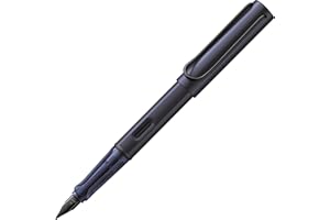 LAMY AL-star dark dusk - Fountain Pen with ergonomic grip & polished steel nib in size M - lightweight aluminum body - including LAMY T 10 blue cartridge - Right-Handed