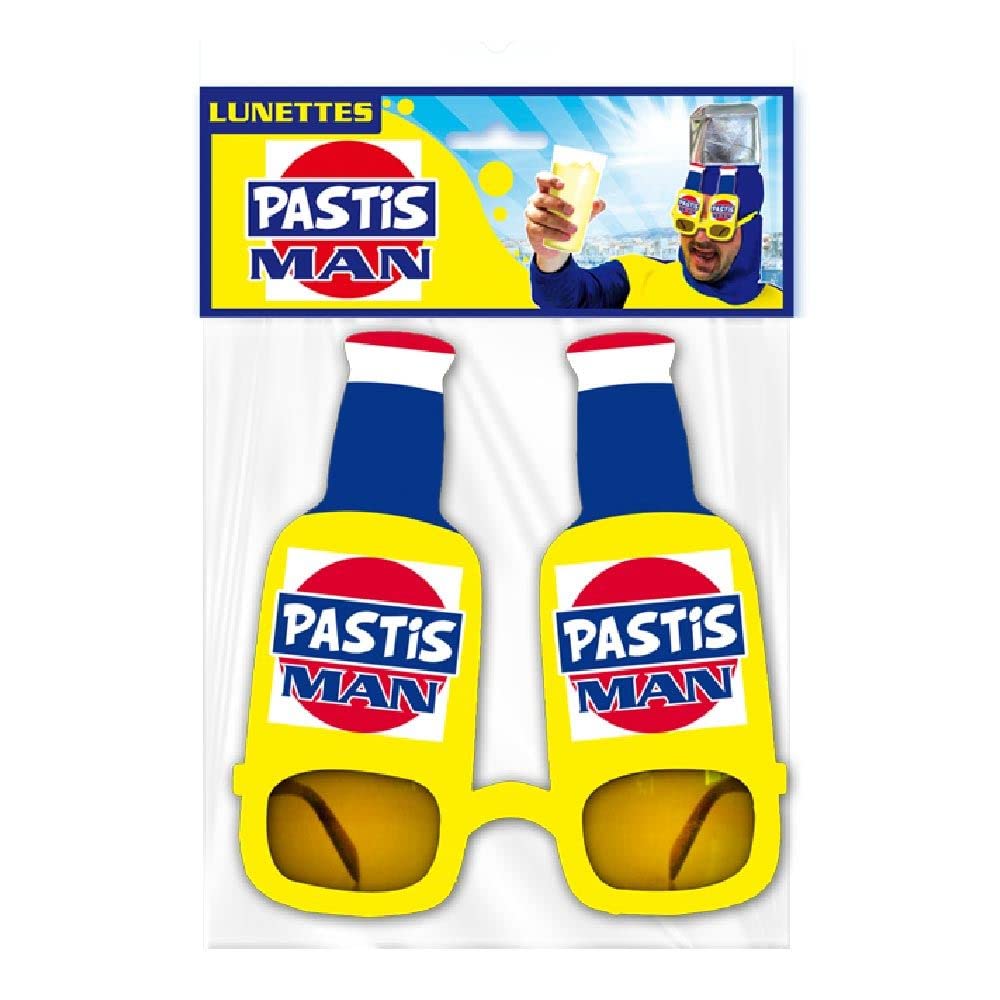 Sud Trading Pastis Man Glasses - Yellow - One Size