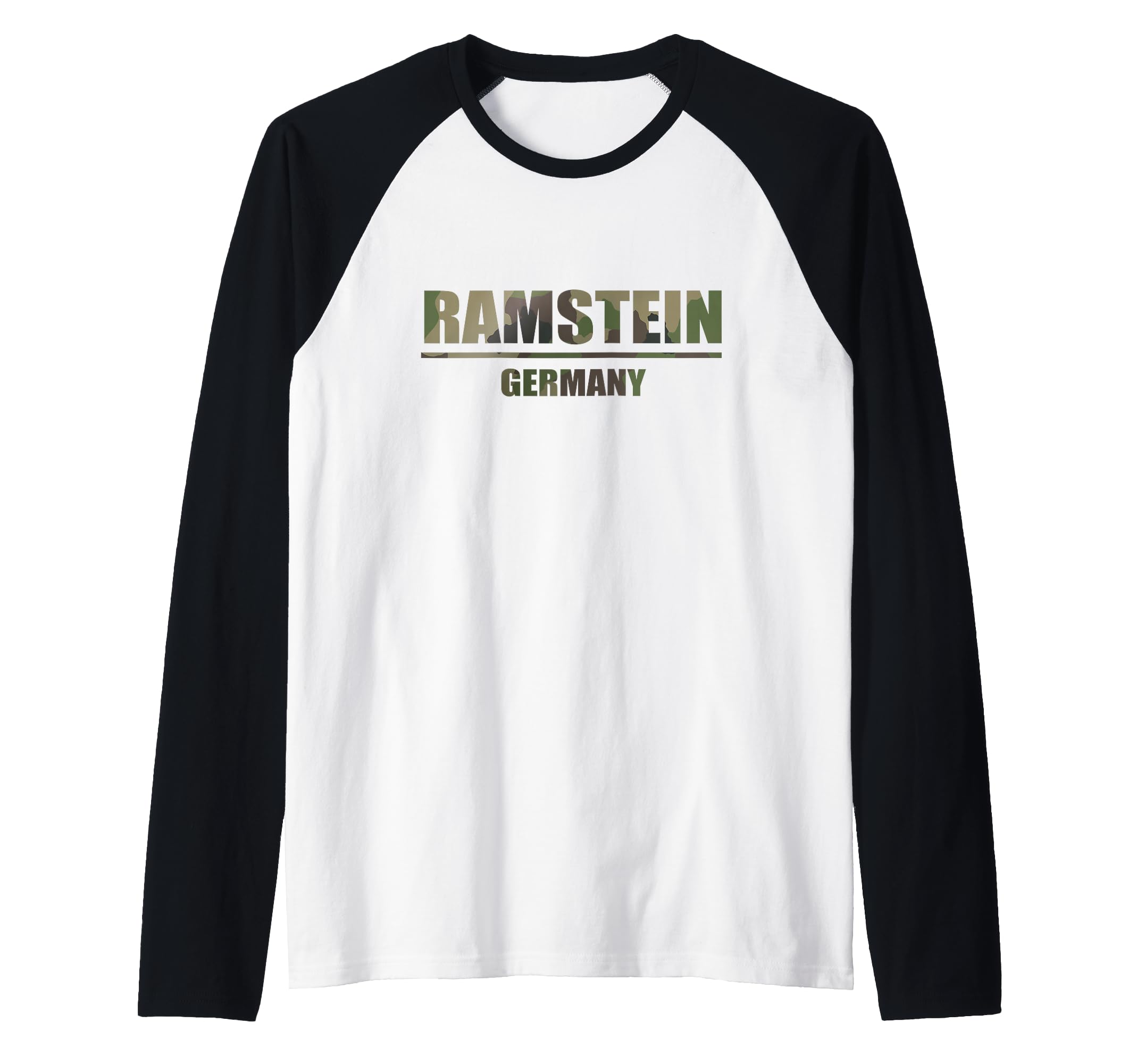 Ramstein Germany Air Base Raglan Baseball Tee