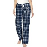 Women's Personalized Name Plaid Pajama Pants Sports Fan Style Comfortable Soft Home Pants