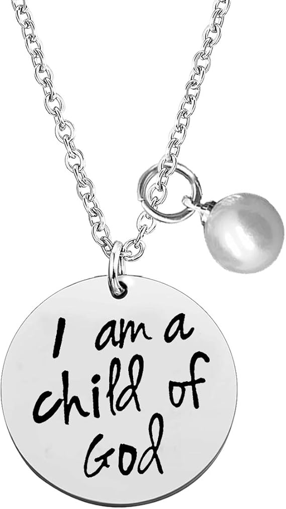 Amazon 女神の娘ギフト 女性や女の子に I Am A Child Of Godネックレス 初聖体拝領ギフト 洗礼ギフト 神の子供への宗教ジュエリー 女神娘ネックレスギフト ジュエリー小物 ケア用品 通販