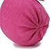 Tou Baby Girl's Winter Flower Hats Diamante Princesses Hats Crochet Caps 1-7t (1-2T, Red)