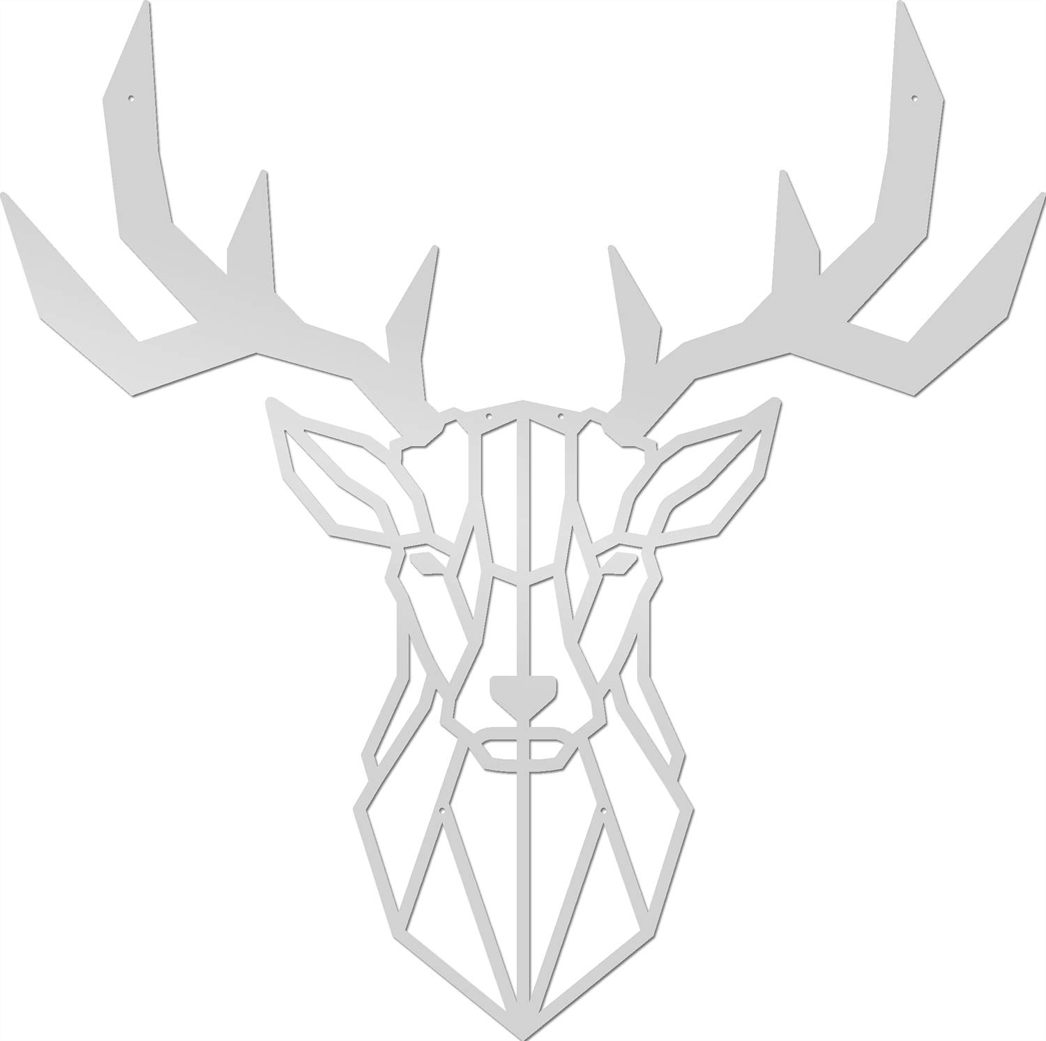 Homemania Wall Decoration 51 x 0.15 x 51 cm silver