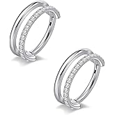 limerencia G23 Titanium Nose Earrings, 2PCS 6mm/8mm/10mm Implant Grade Hoop Rings, 16G 18G Hypoallergenic Septum Cartilage Helix Daith Conch Tragus Piercing Jewelry for Men Women