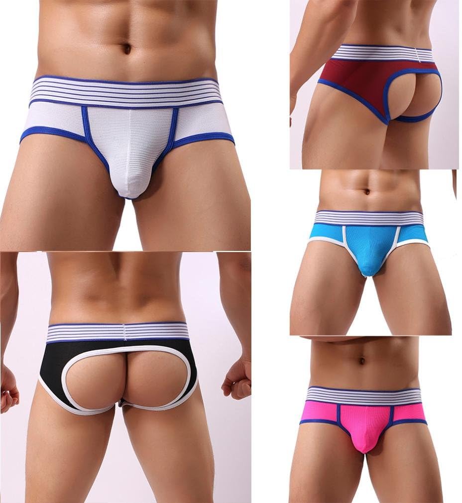 FeiliandaJJ Men's Briefs, Sexy Low Rise Jockstrap Pouch Comfortable Breathable Underwear