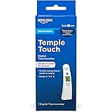 Amazon Basic Care Temple Touch Digital Thermometer, White