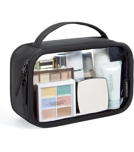Conair Travel Toiletry Bag for Women and Men, Clear Bag by Travel Smart : Transparent Makeup Bag : Beauty & Personal Care