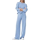 COCOMARTS Womens 2 Piece Lounge Sets Wide Leg Tracksuit Casual Sweatsuits Matching Set 2025 Fall Clothes Trendy Outfits