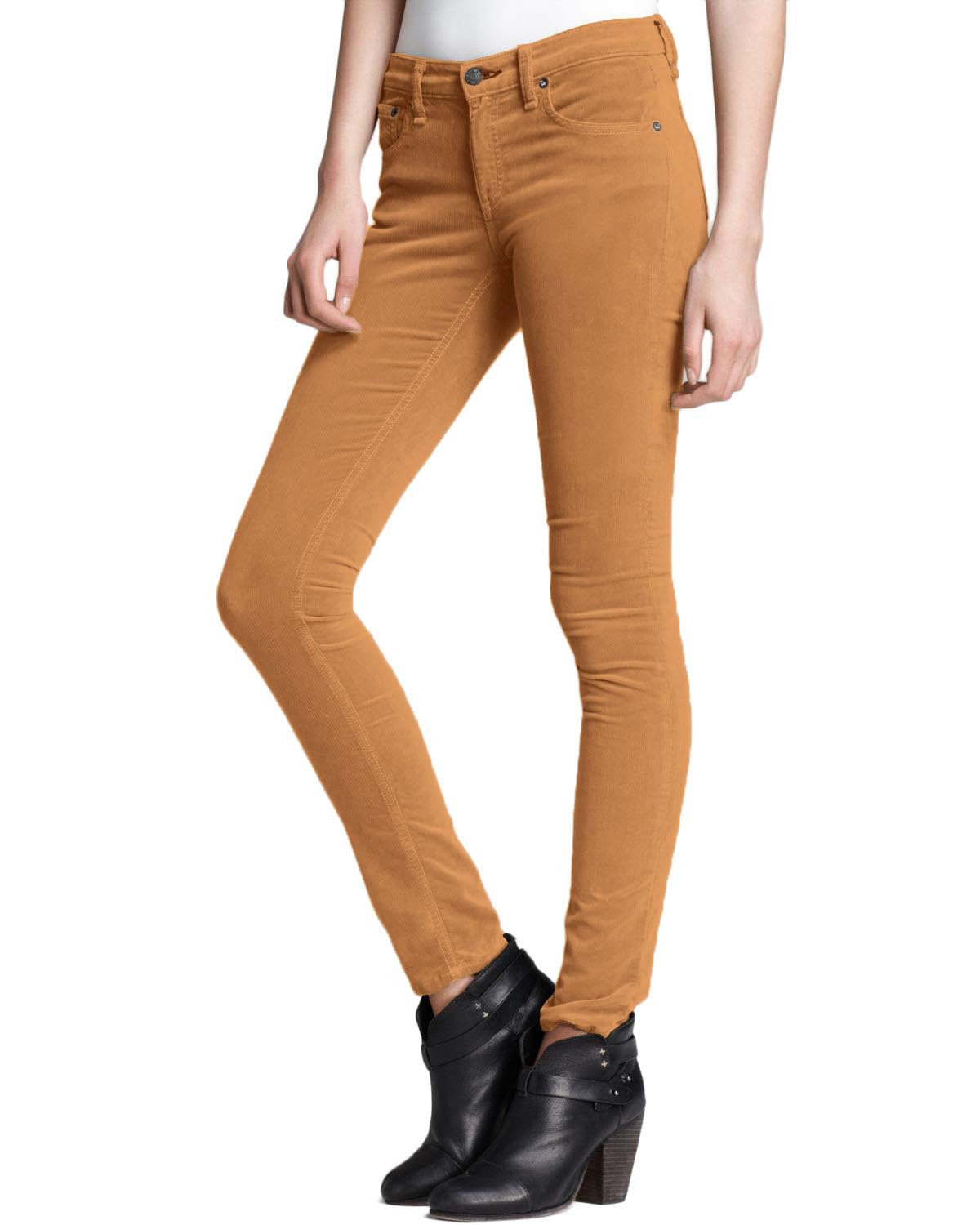 Photo 1 of & Company Super Comfy Stretch Women 5 Pockets Corduroy Skinny Pants P21950SK WHEAT 9