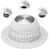 Aluvor Shower Drain Hair Catcher Bathtub Drain Cover Shower Protector for Pop-Up & Regular Drains