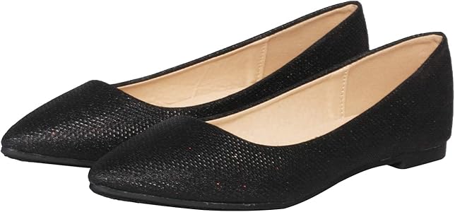 glitter ballet flats womens