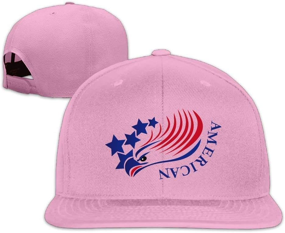 Soar On Wings Like American Bald Eagle Trucker Hats 90s Snapbacks for Man Boys Pink