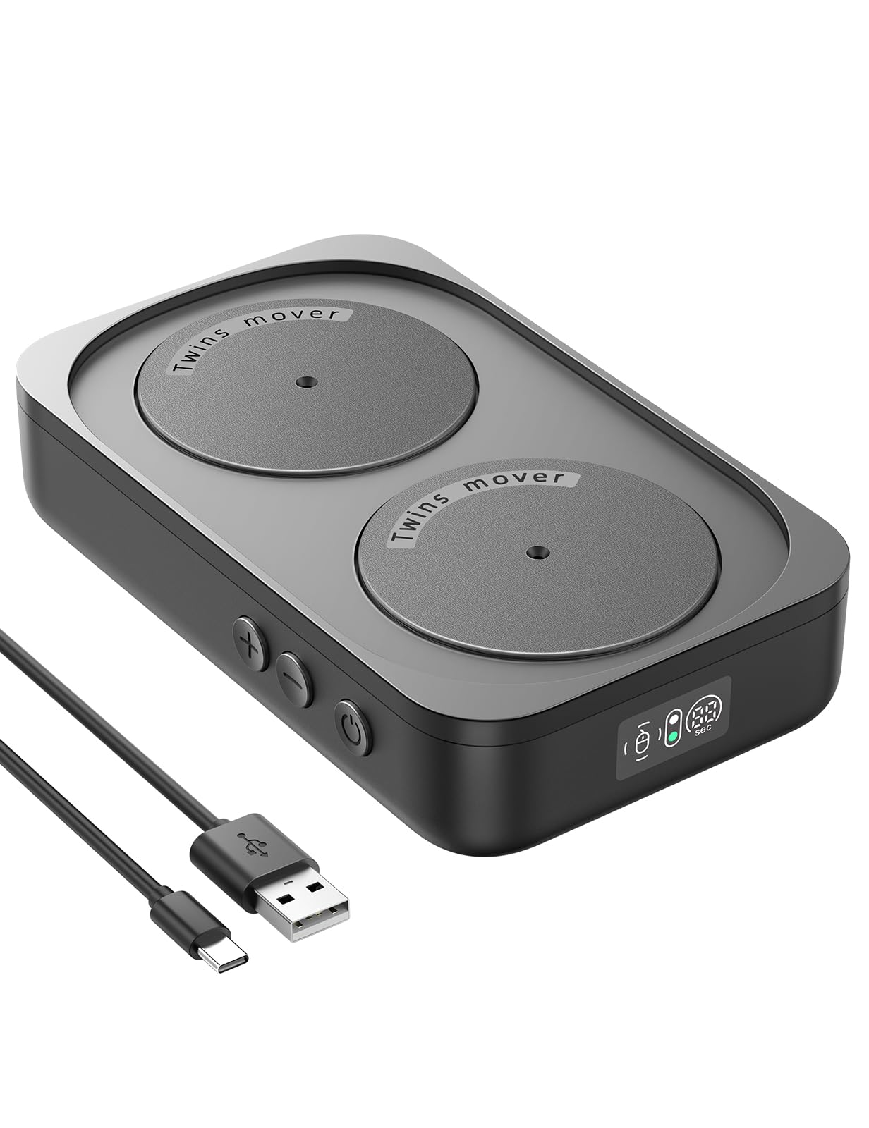 Meatanty Random Mouse Mover, 100% Undetectable Jiggler Moving Device, Mechanical Mouse Shaker with Adjustable Interval Timer, No Need to Align Mouse Sensor, Quiet Vibration Pad Keep Work Life Balance