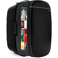 Nxone Mini Fridge, 6 Litres Cooler and Warmer Compact Refrigerator with AC/DC Power, 12V Portable Makeup Fridge Great…