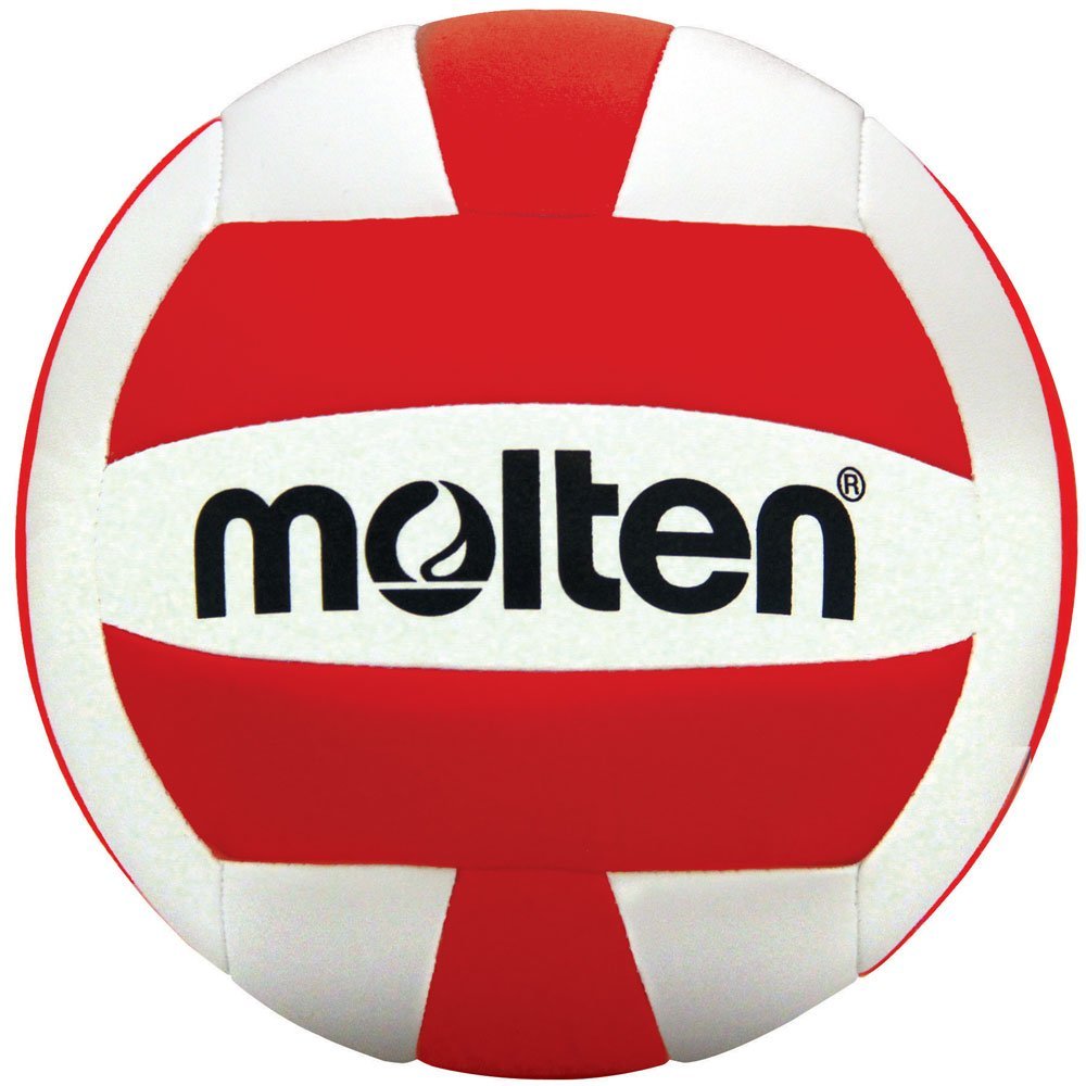 Molten Recreational Volleyball - Red, Red/White, Official (MS500-RED)