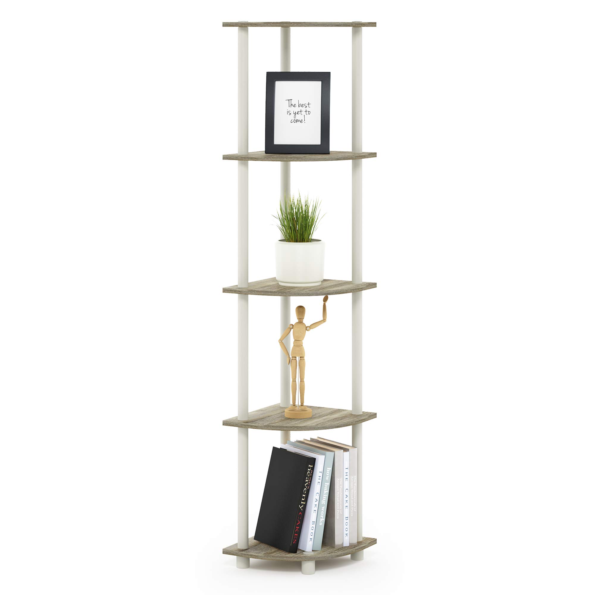 Furinno Turn-N-Tube 5 Tier Corner Display Rack