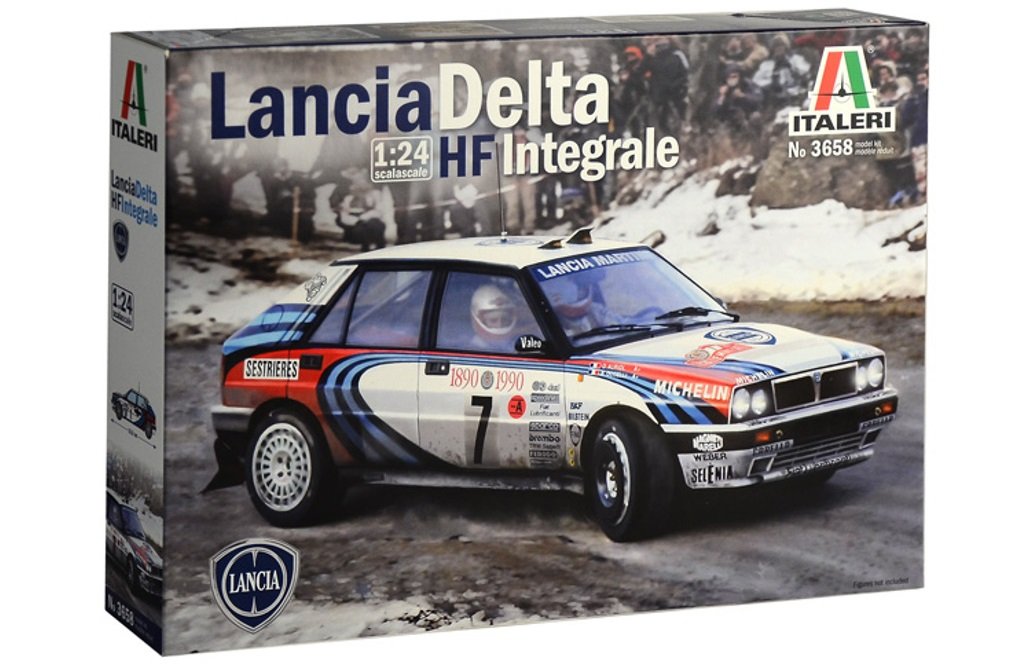 Italeri 1/24 Lancia Delta HF Integrale 1990 Monte Carlo Rally Model Car It3658