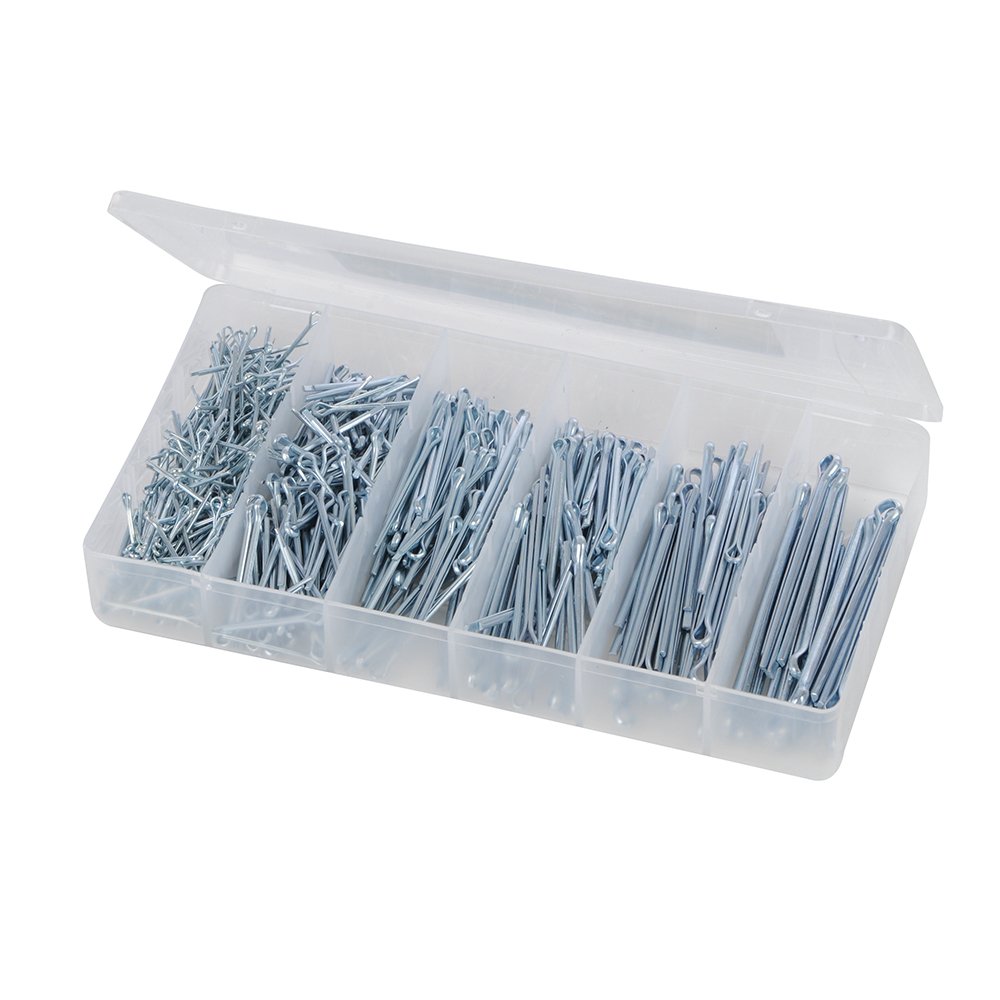 Fixman 642721 Split Pins Pack 555pce, Silver