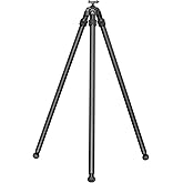 FANAUE ST-45 Carbon Fiber Tripod for Shooting, Hunting Tripod with Arca Swiss Quick Release Plate, Tripod for Photography with 360° Rotating Ball Head Adapter, Stable Rifles Rest Saddle Stand