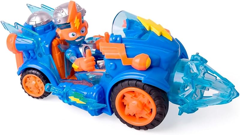SUPERTHINGS KAZOOM Power – Combat Vehicle Kid Kazoom. Vehículo de Combate de Kid Kazoom de la Serie de TV “Kazoom Power”.Contiene 1 Combat Vehicle, 1 Kid Kazoom Exclusivo, 1 Arma y 1 Accesorio