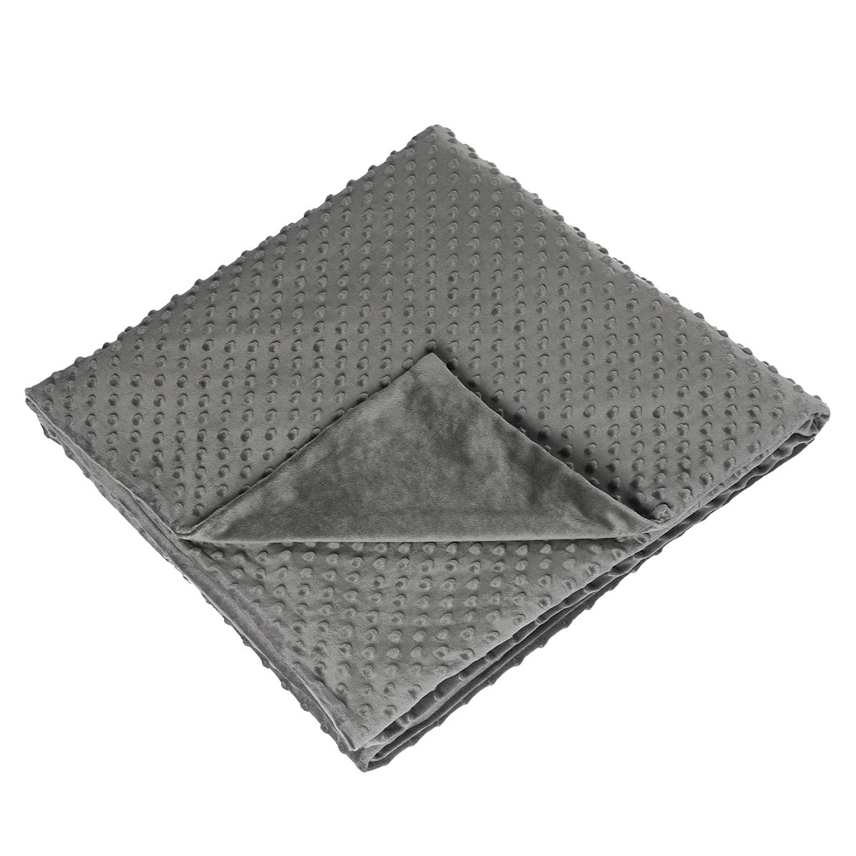 VANZAVANZU Duvet Cover for Weighted Blanket 60\'\'x80\'\' - Cozy Minky Cover Smaller Than Standard Queen Cover Removable Machine Washable & Dryable Versatile Throw Blanket Comforter Cover