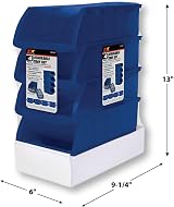 PERFORMANCE TOOL W5196 Large Stackable Storage Trays Blue Pack of 4 Adjustable view 2