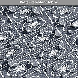 Ambesonne Japanese Fabric by The Yard, Checked Like