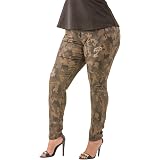 Camo Printed Stretch Twill Destroyed 