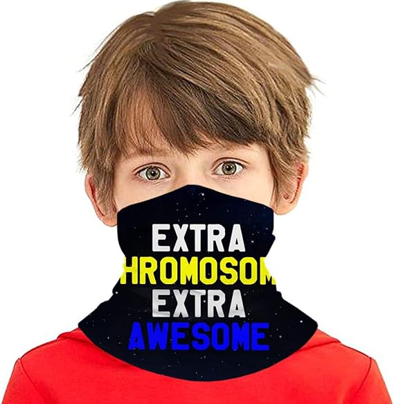 Down Syndrome Awareness Boys Girls Bandanas Neck Gaiter