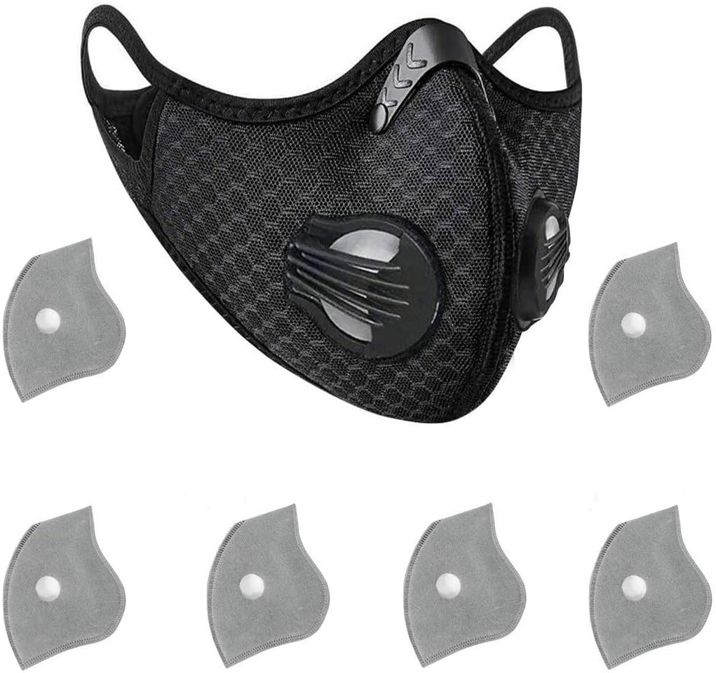SAFEYOU Dust Breathing Activated Carbon Dustproof Mask with 6pcs Extra, N99 Filters