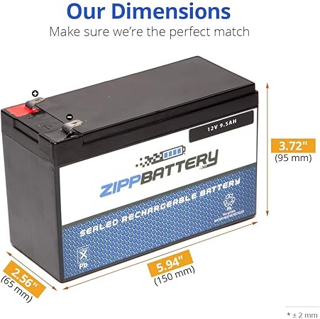 12 volt 9.5 amp gray battery