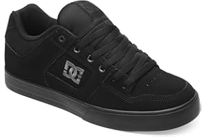 DC Men's Pure Casual Skate Shoe, Black/Pirate Black, 12 US