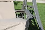 Garden Market Place Chatsworth 3-Seater Swing with Thick Cushions view 4