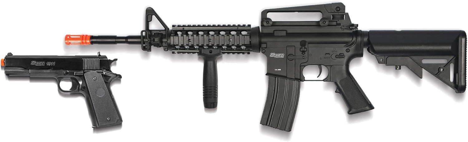 Amazon Com Sig Sauer Patrol Aeg Kit W 7500 Bbs Black Sports