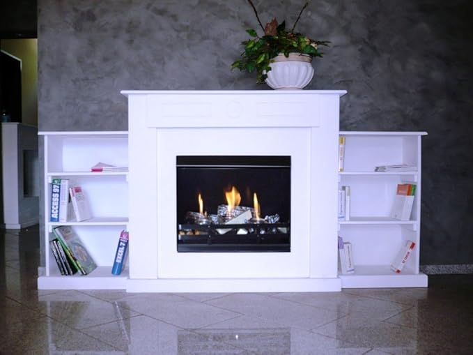 TOPTEX24 GELKAMIN EXCALIBUR REGAL KAMIN OFEN WEIß BIOETHANOL NEU