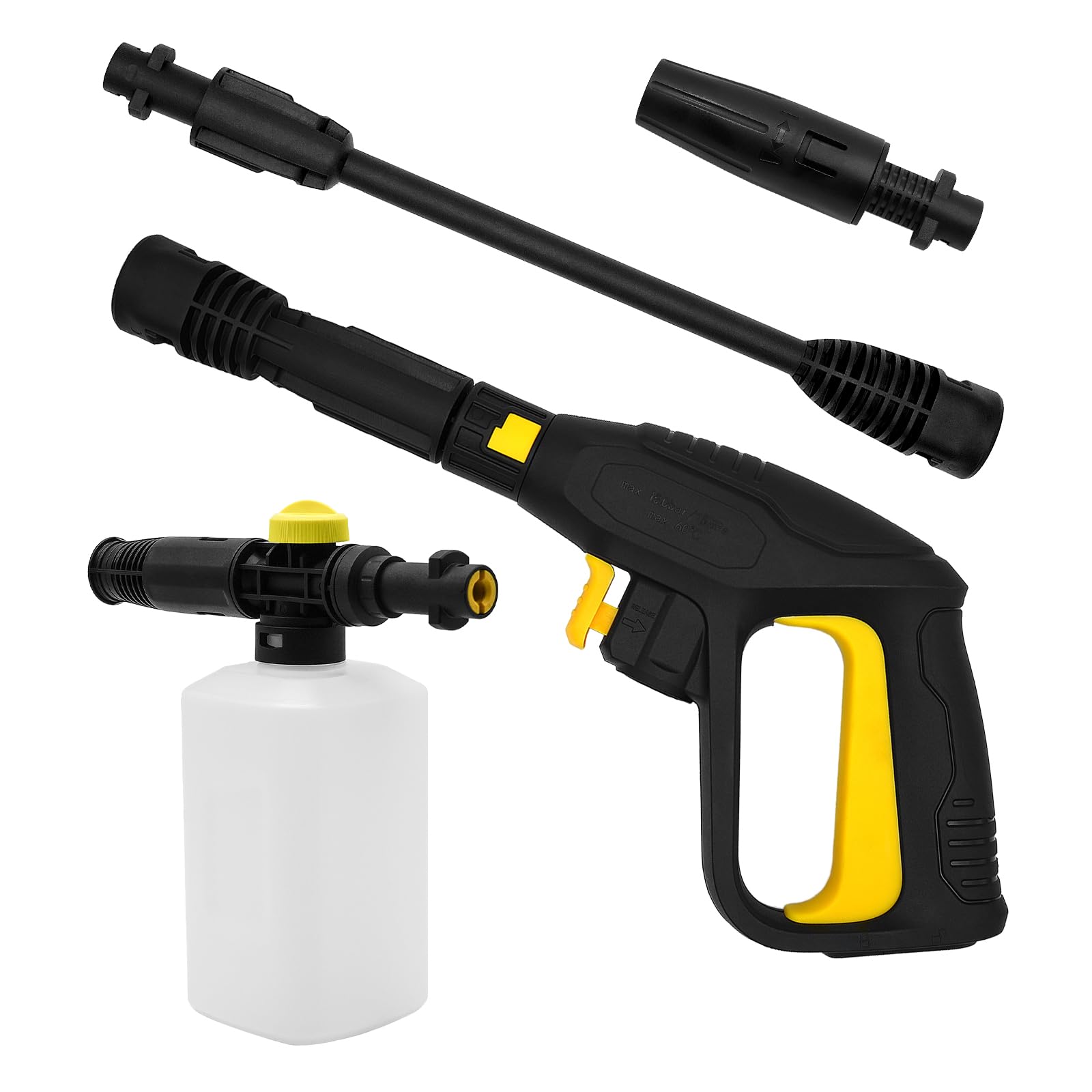 Fai Top 2100 psi Trigger Gun Kit with Snow Foam,for Replacing Karcher Electric Pressure Washers Fit for Karcher K2 - K7 Hose Quick Connect System