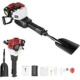 52cc Trench Digger, 1900W 2-Stroke Gas Powered Garden Tree Digger | Portable Tree Excavator for Tree Root Removal and Transplanting; Wide Garden Shovel for Soil Cultivation, Lawns and Forestry