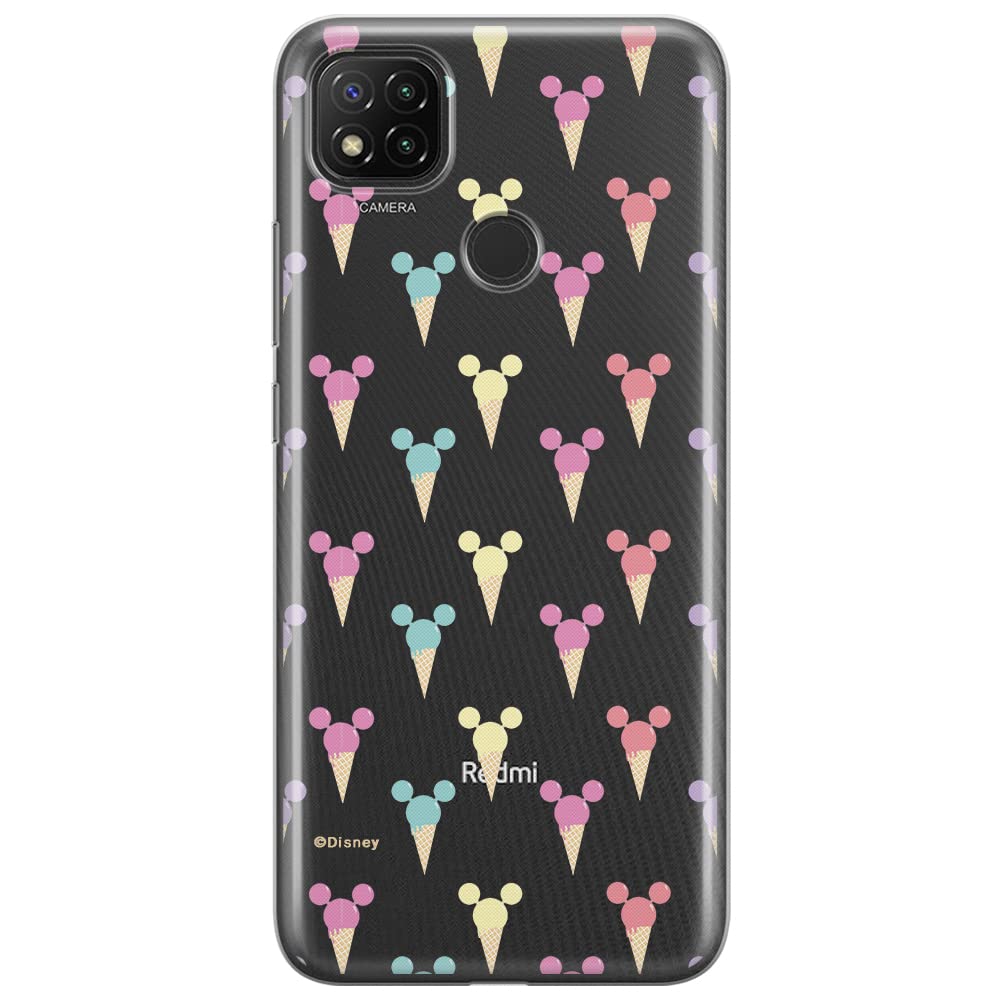 ERT GROUP mobile phone case for Xiaomi REDMI 9C original and officially Licensed Disney pattern Mickey 002 optimally adapted to the shape of the mobile phone, partially transparent