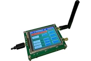 MOKXIHIT Upgraded MAX2870 Rf Signal Generator Source 23~6000Mhz High Precision Frequency 2.8 inch Touching Screen Single Point Sweep Mode Data Cable SMA Female Counter-Control